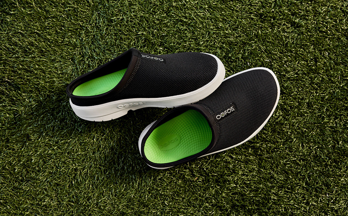 Men's OOcoozie Sport Mule - White Black - Image 5