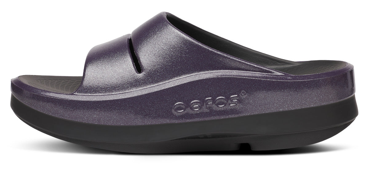 Women's OOmega OOahh Stacked Sandal - Amethyst Sparkle - Image 7