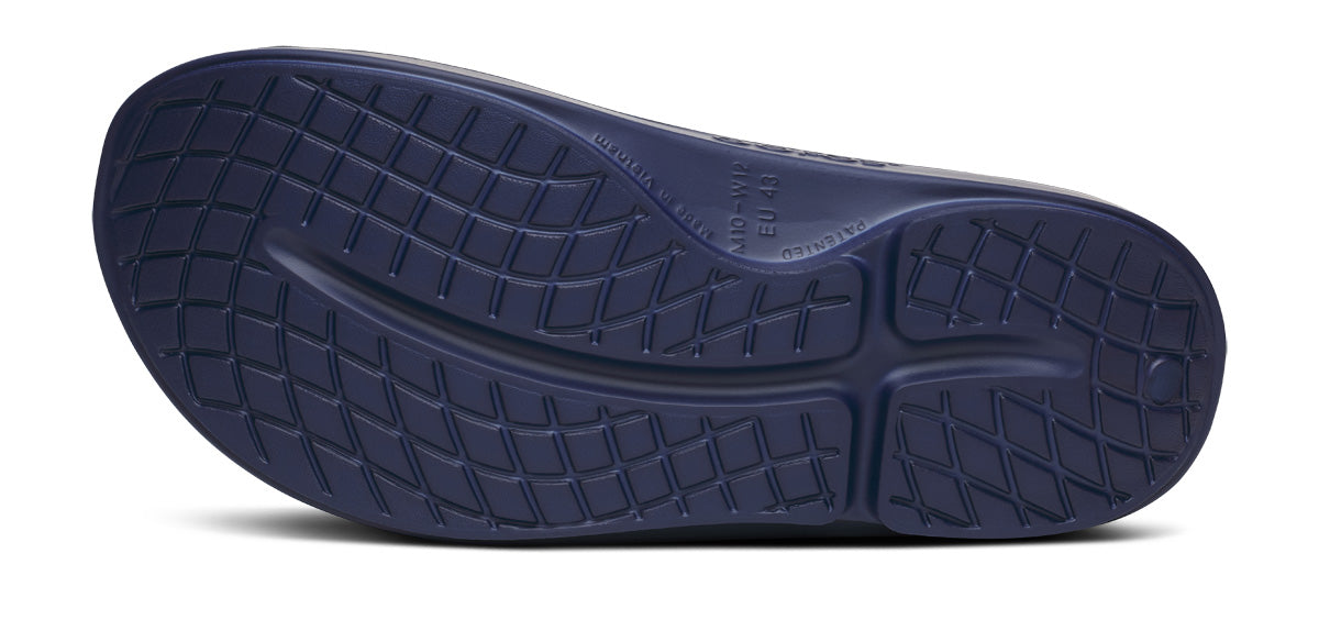 FJ X OOFOS Men's OOahh Sport Slide Sandal - Navy Camo - Image 7